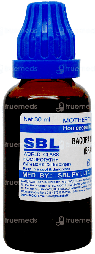 Sbl Bacopa Monnieri Brahmi Q Mother Tincture 30Ml